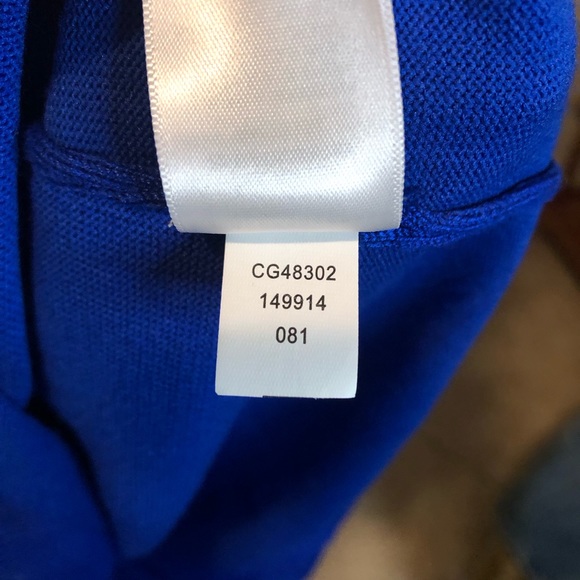 Cable & Gauge 3/4 Sleeve Blue Zipper Sweater Top - S - Picture 7 of 7